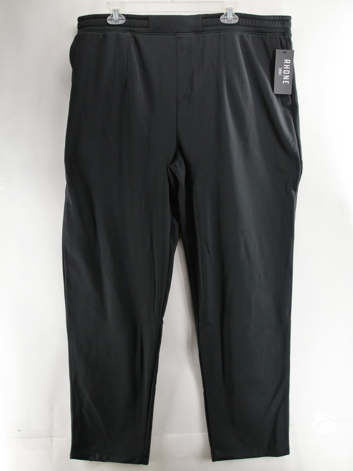Nwt Rhone Range Sweatpants Mens Xxl Black Fleece Backed Straight Leg Joggers